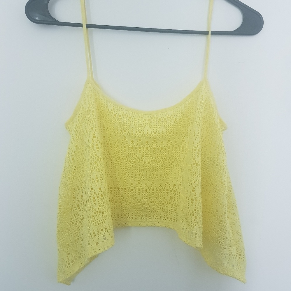Bershka Summer yellow top